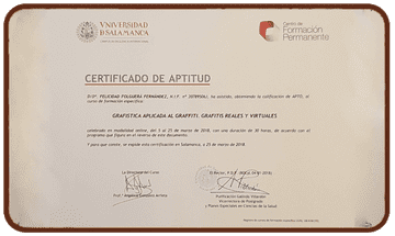 Felicidad Folguerá Fernández Certificado de aptitud